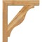 Ekena Millwork Funston Block Rough Sawn Bracket w/ Offset Brace, Western Red Cedar, 6"W x 30"D x 34"H BKT0604X30X34FST05RWR - alternate 2